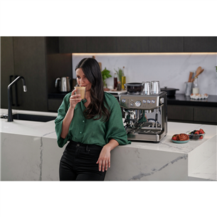 Sage the Barista Express Impress, roostevaba teras - Poolautomaatne espressomasin