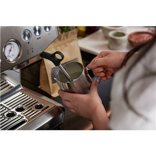 Sage the Barista Express Impress, roostevaba teras - Poolautomaatne espressomasin