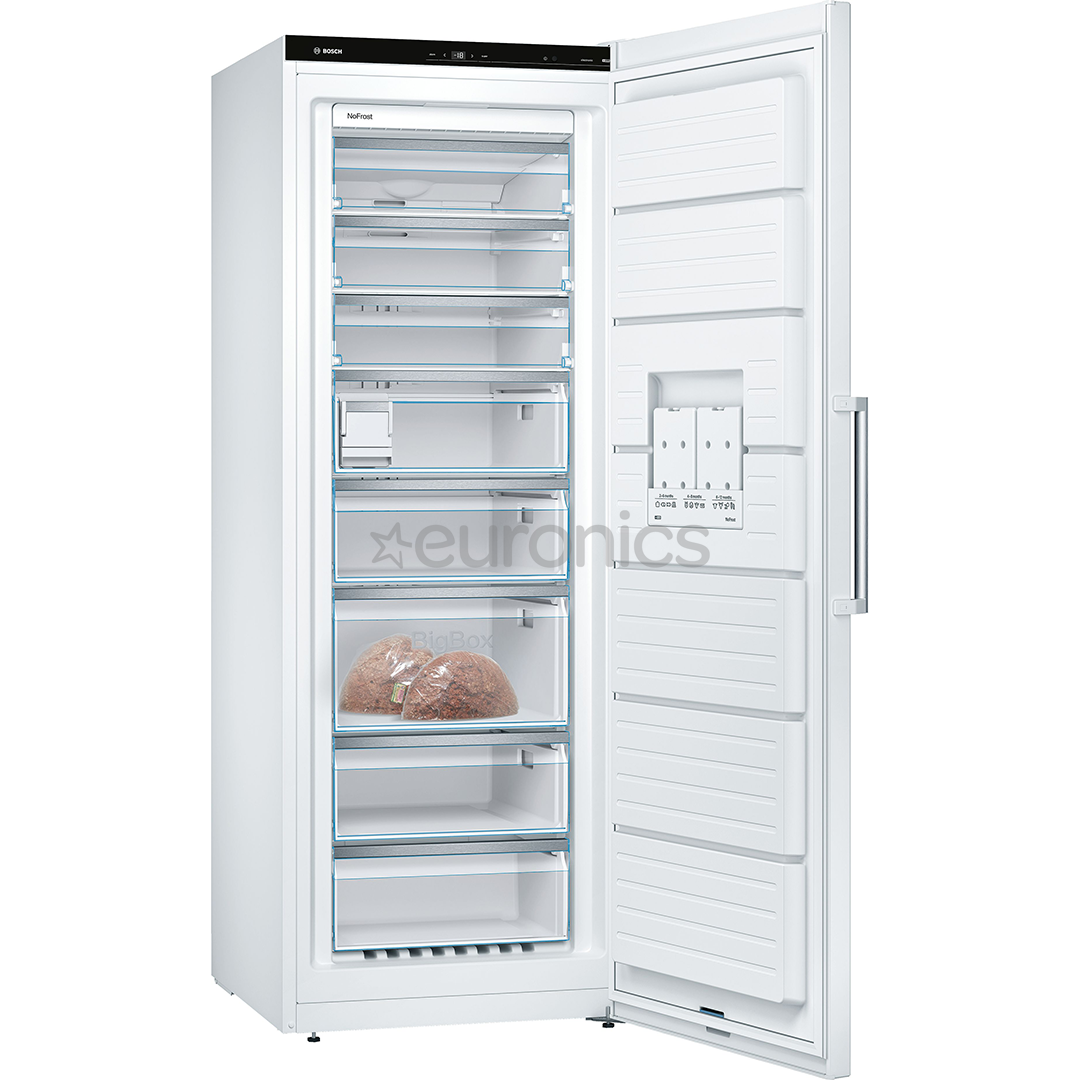 Bosch Seeria 6, 366 L, 191 cm, valge - Sügavkülmik