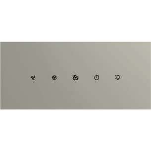 Whirlpool, 650 m³/h, laius 59,8 cm, hõbedane - Õhupuhasti