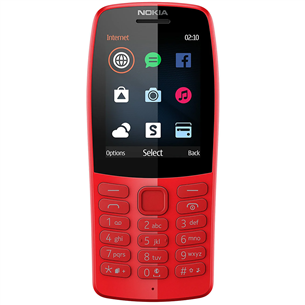 Nokia 210, punane - Mobiiltelefon