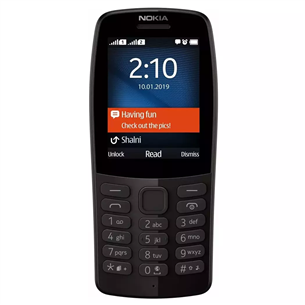 Nokia 210, must - Mobiiltelefon