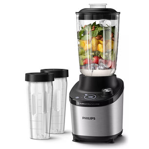 Philips 7000 Series, 1500 W, silver - Blender + 2 tumblers