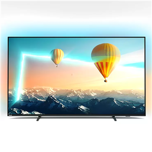 Philips PUS8007, 55'', 4K UHD, LED LCD, feet stand, gray - TV