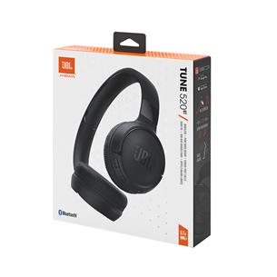 JBL Tune 520BT, черный - Накладные беспроводные наушники