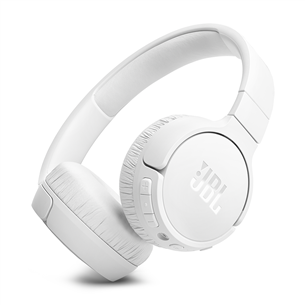 JBL Tune 670NC, адаптивное шумоподавление, белый - Накладные беспроводные наушники