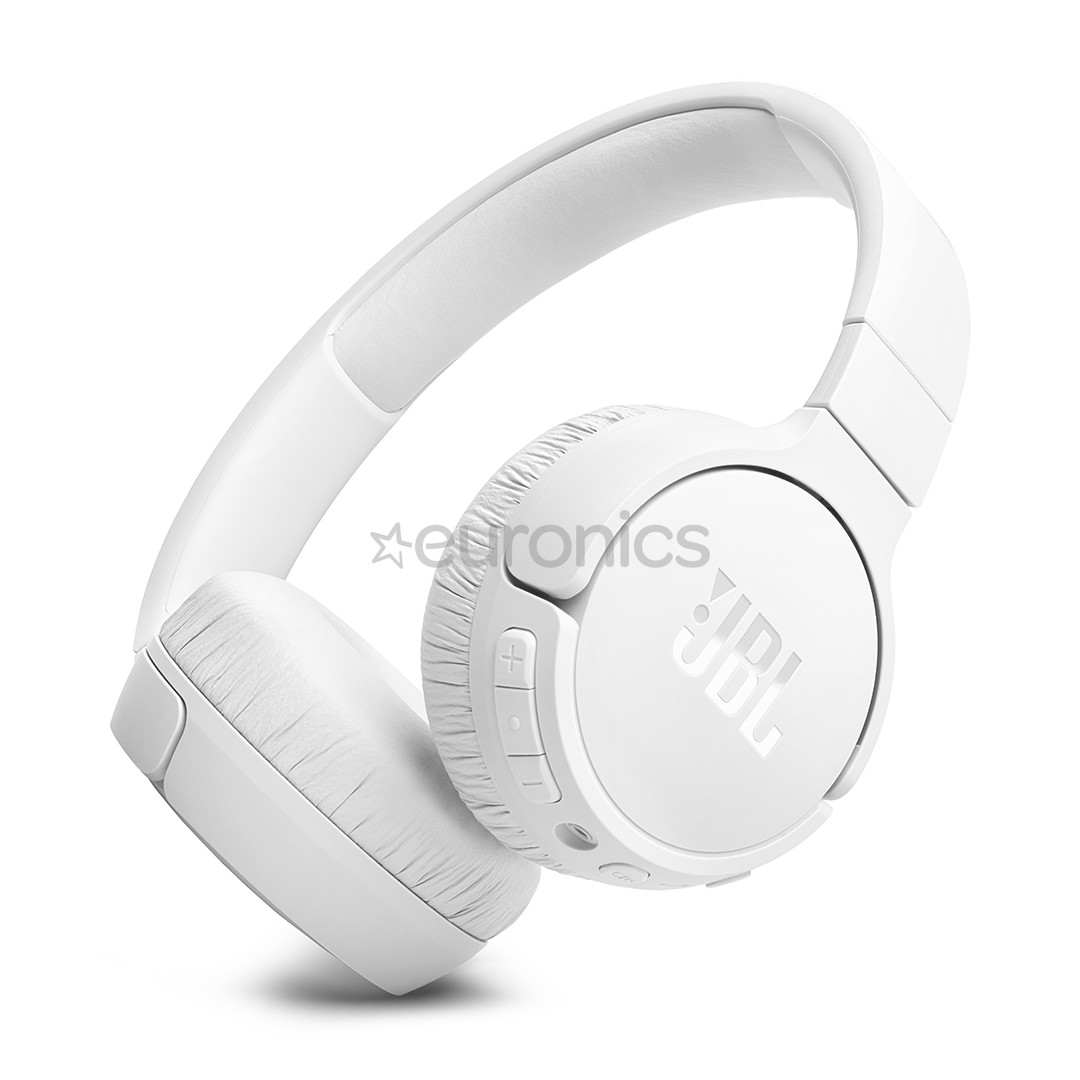 JBL Tune 670NC, адаптивное шумоподавление, белый - Накладные беспроводные наушники