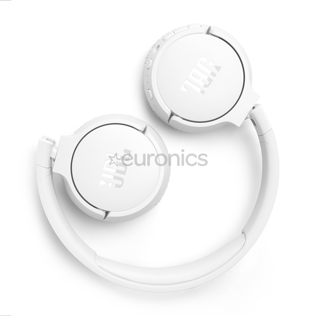 JBL Tune 670NC, адаптивное шумоподавление, белый - Накладные беспроводные наушники