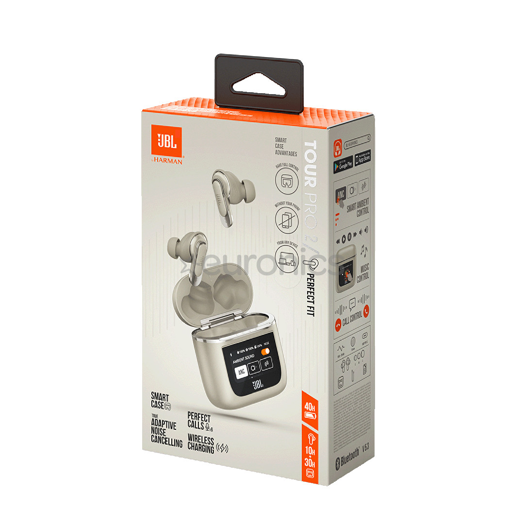 JBL Tour Pro 2, champagne - True wireless earbuds