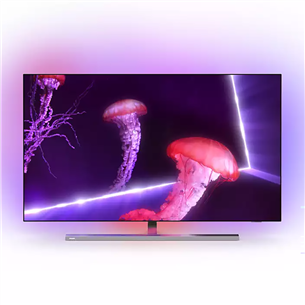 Philips OLED857, 55", 4K UHD, OLED, центральная подставка, серый - Телевизор 55OLED857/12