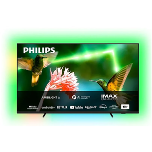 Philips PML9507, 55'', 4K UHD, Mini LED, боковые ножки, серый - Телевизор