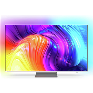 Philips The One PUS8807, 55", 4K UHD, LED LCD, центральная подставка, серебристый - Телевизор 55PUS8807/12