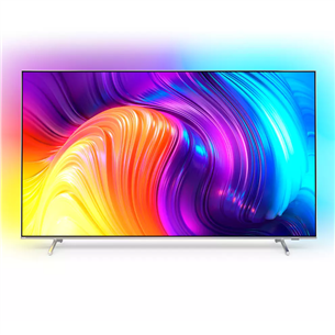 Philips The One PUS8807, 75", 4K UHD, LED LCD боковые ножки, серебристый - Телевизор