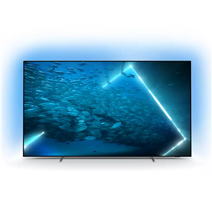 Philips OLED707, 65", OLED, Ultra HD, feet stand, silver - TV 65OLED707/12
