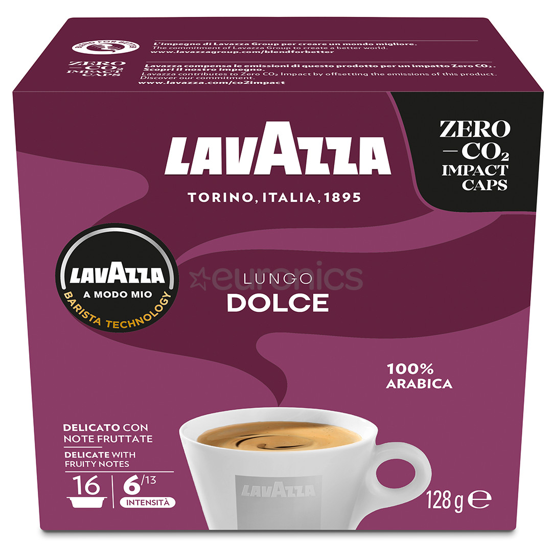 Lavazza A Modo Mio Lungo Dolce, 16 tk - Kohvikapslid