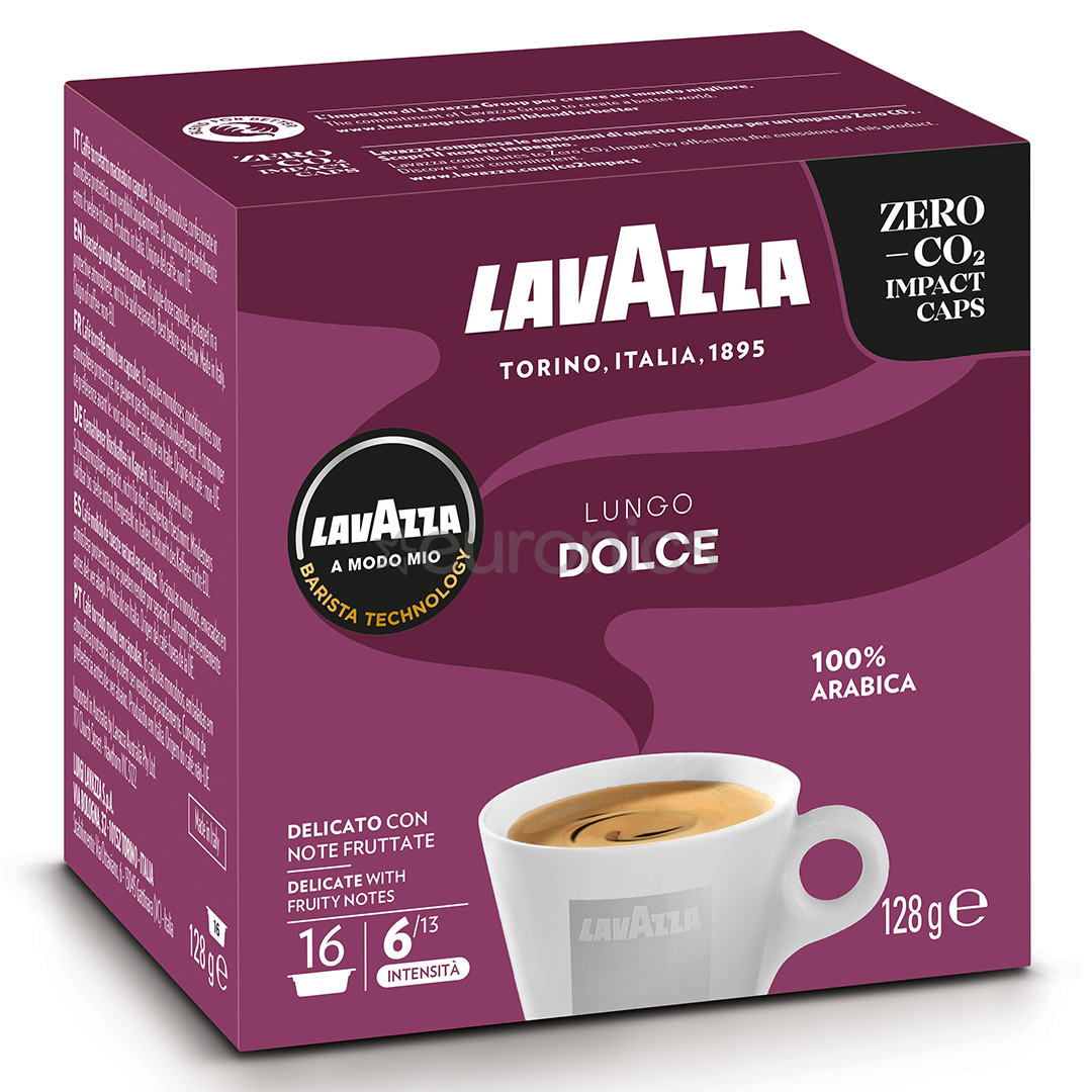 Lavazza A Modo Mio Lungo Dolce, 16 tk - Kohvikapslid