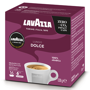 Lavazza A Modo Mio Lungo Dolce, 16 порций - Кофейные капсулы