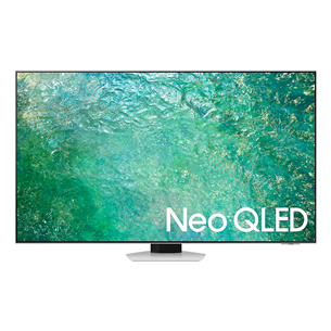 Samsung QN85C, 65'', Ultra HD, Neo QLED, центральная подставка, серебристый - Телевизор