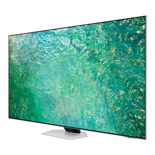 Samsung QN85C, 75'', 4K UHD, Neo QLED, central stand, silver - TV
