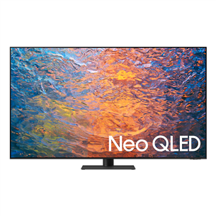 Samsung QN95C, 55'', 4K UHD, Neo QLED, jalg keskel, must - Teler