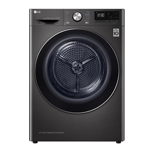 LG, 9 kg, depth 66 cm, black - Clothes Dryer