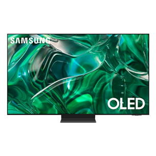 Samsung S95C, 77", 4K UHD, OLED, центральная подставка, черный - Телевизор