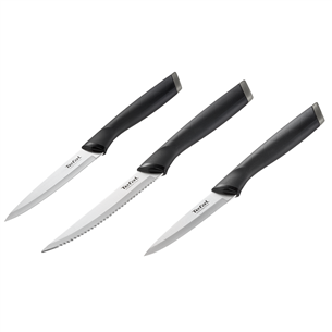 Tefal Essential, 3 pcs, black - Knives set