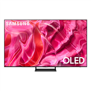 Samsung S90C, 55", 4K UHD, OLED, jalg keskel, must - Teler