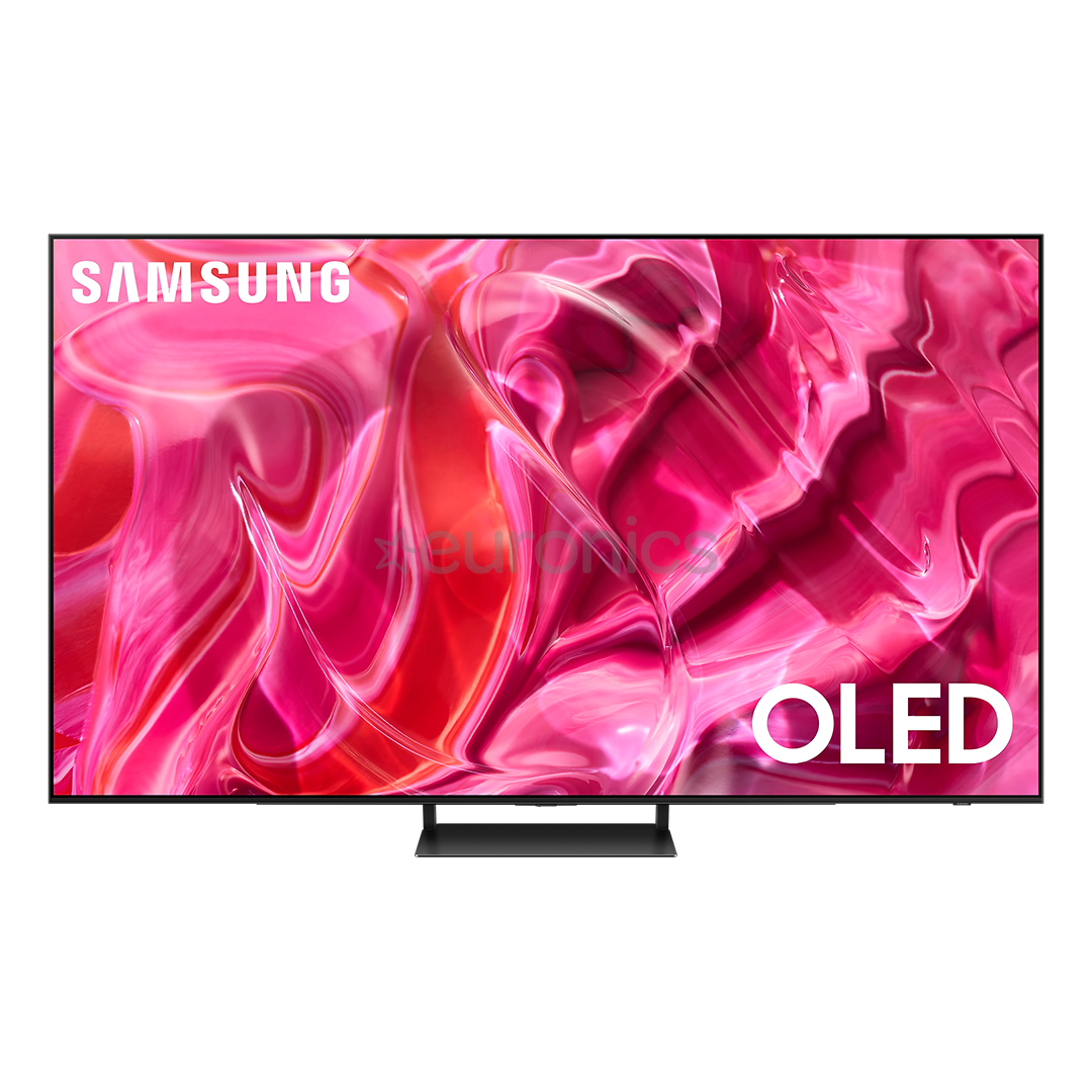Samsung S90C, 55", 4K UHD, OLED, jalg keskel, must - Teler