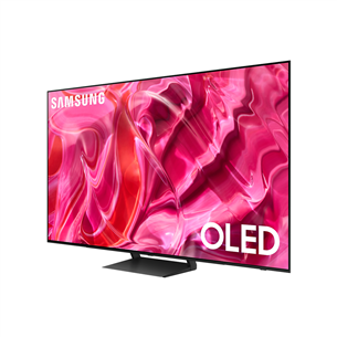 Samsung S90C, 55", Ultra HD, OLED, центральная подставка, черный - Телевизор