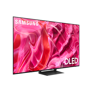 Samsung S90C, 55", Ultra HD, OLED, центральная подставка, черный - Телевизор