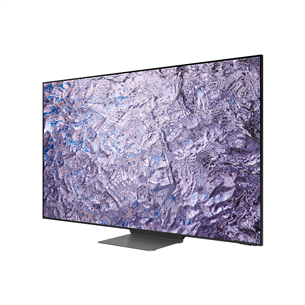 Samsung QN800C, 65", 8K, Neo QLED, jalg keskel, must - Teler