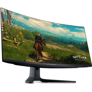 Dell Alienware AW3423DWF, изогнутый, 34", UWQHD, 165 Гц, OLED, черный - Монитор