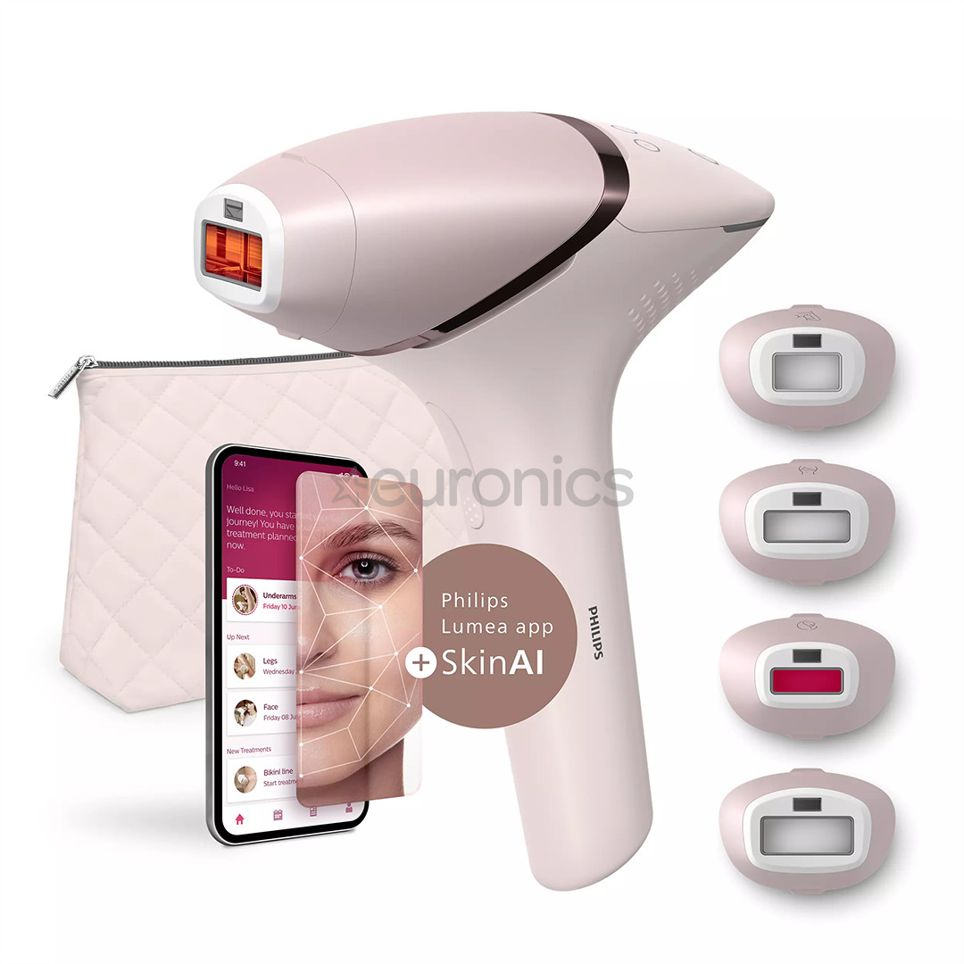Philips Lumea IPL 9900 Series, SenseIQ, roosa - IPL fotoepilaator