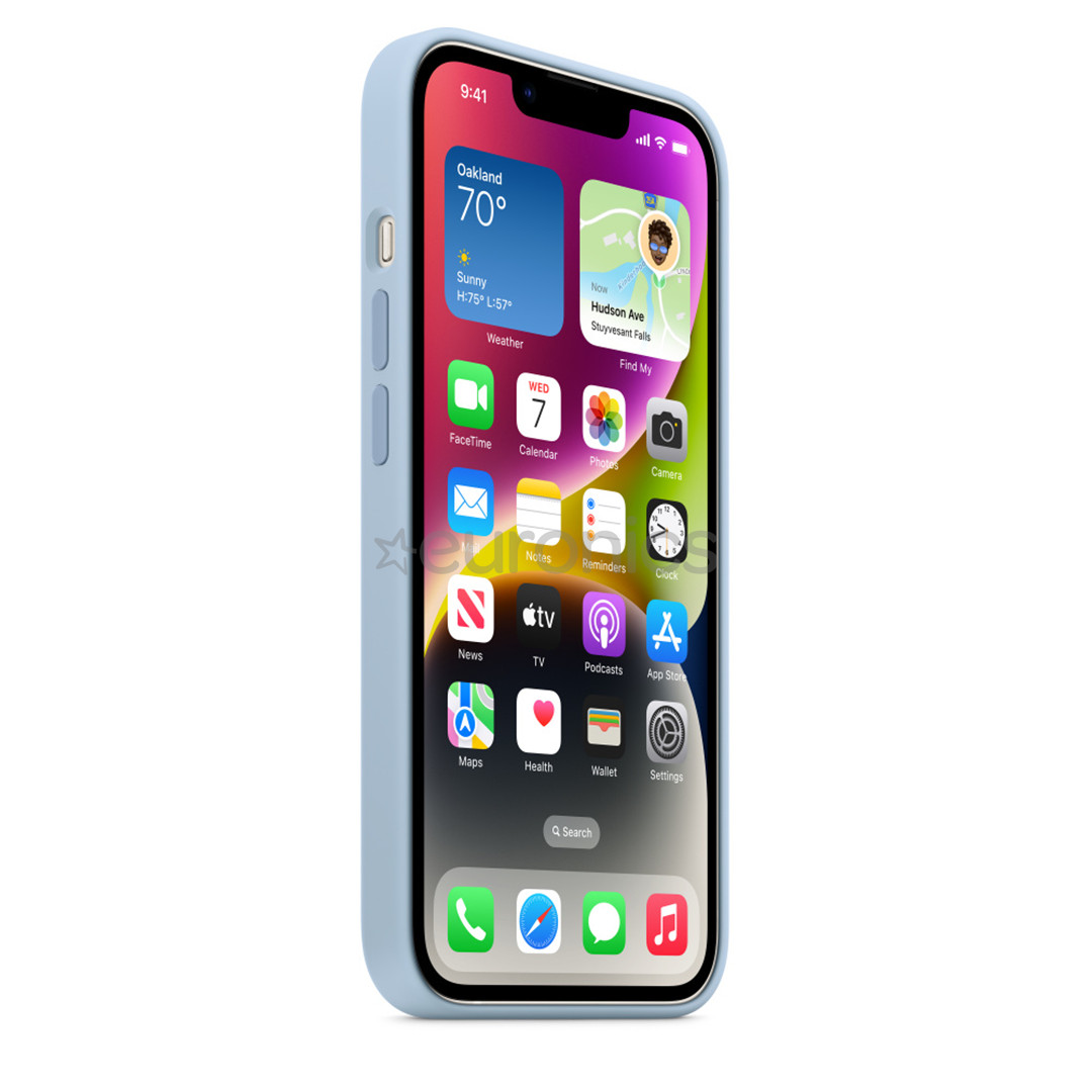 Apple iPhone 14 Silicone Case with MagSafe, helesinine - Silikoonümbris