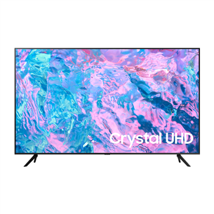 Samsung Crystal CU7102, 85'', 4K UHD, LED LCD, jalad äärtes, must - Teler