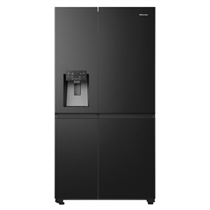 Hisense, No Frost, Vee- ja jääautomaat, 632 L, 179 cm, must - SBS-Külmik RS818N4TFE