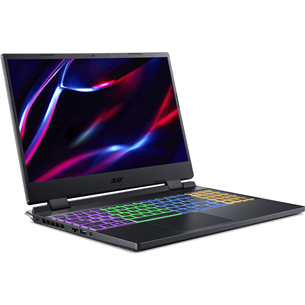 Acer Nitro 5, 15,6'' FHD, 144 Hz, i5, 16 GB, 512 GB, RTX 3060, ENG, must - Sülearvuti
