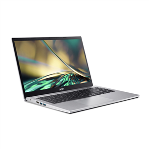 Acer Aspire 3, 15,6", i3, 8 GB, 256 GB, W11S, hõbe - Sülearvuti