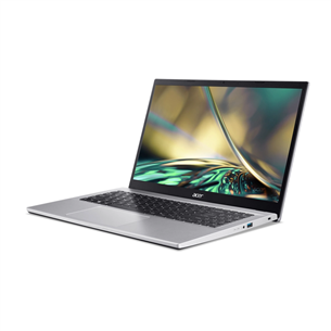 Acer Aspire 3, 15,6", i3, 8 ГБ, 256 ГБ, W11S, серебристый - Ноутбук