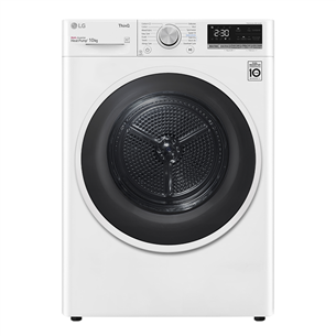 LG, Soojuspump, 10 kg, sügavus 66 cm - Pesukuivati RH10V9AV4W.BBWQKMR