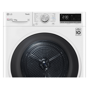 LG, Heat pump, 10 kg, depth 66 cm - Clothes dryer