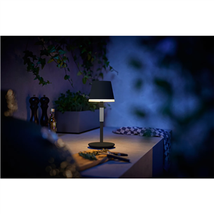 Philips Hue Go, White and Color Ambiance, must/hall - Kaasaskantav laualamp