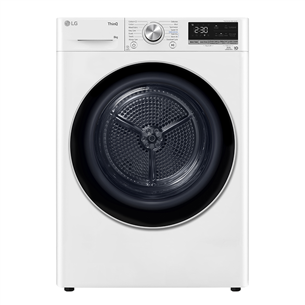 LG, Heat pump, 8 kg, depth 66 cm - Clothes dryer