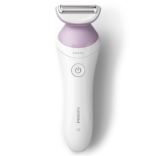 Philips Lady Shaver Series 6000, märg- ja kuivkasutus, valge/lilla - Juhtmevaba raseerija