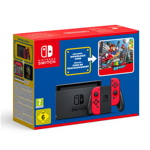 Nintendo Switch Mario Odyssey Bundle - Mängukonsool 045496453619