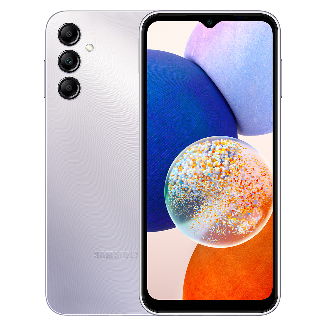 Samsung Galaxy A14, 128 GB, silver - Smartphone