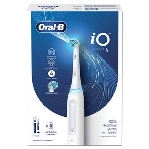 Oral-B iO 4, valge - Elektriline hambahari