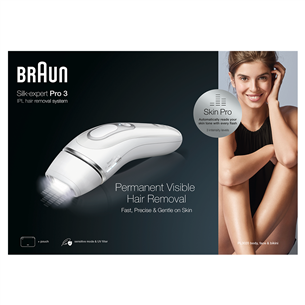 Braun Silk-expert Pro 3 IPL, white - IPL Hair Removal