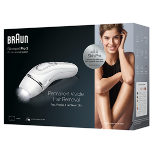 Braun Silk-expert Pro 3 IPL, white - IPL Hair Removal